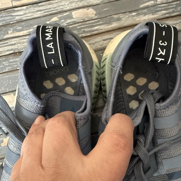 Adidas NMD R1 Women's Sneakers Running Shoe Athletic Footwear Raw Steel Sz 8 - Picture 7 of 8